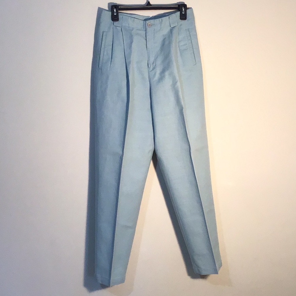 Pleated 60% linen 40% cotton pants